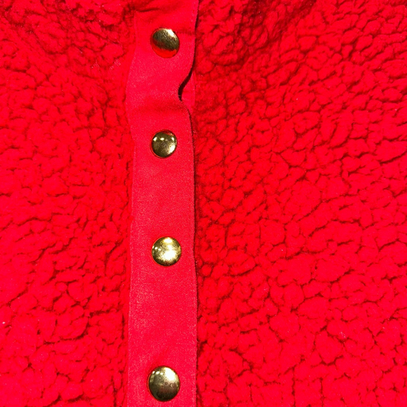 Ruby Rd. Road Women’s Pullover Fleece Sweatshirt Size L Red 100% Polyester - Picture 6 of 11